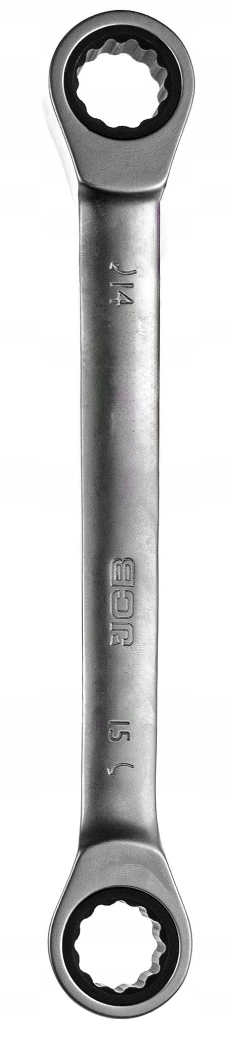 Klucz oczkowy dwustronny z grzechotką 14x15mm