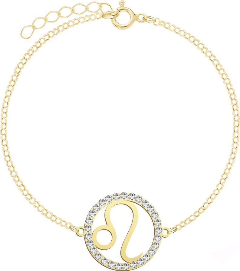 Radziszewska Jewellery Bransoletka Złota Znak Zodiaku Lew Zodiak pr925 DEDYKACJA GRATIS