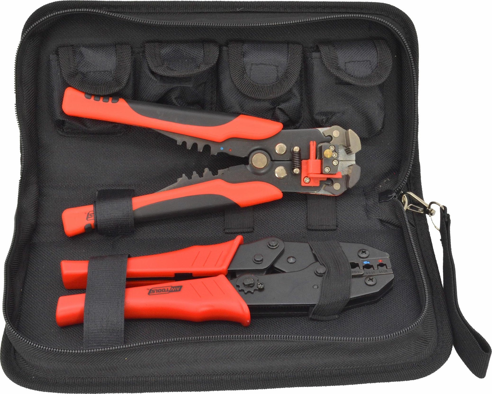 AWTools AWTOOLS SZCZYPCE DO KONEKT+5 MATRYC + ŚCIĄGACZ IZOLACJI