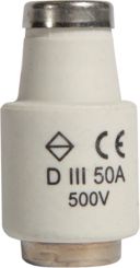 Hager Wkładka bezpiecznikowa BiWts 50A DIII gF 500V (LE33F50)