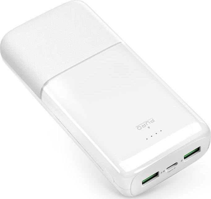 Powerbank Puro DAILY 20 PLUS 20000mAh 2x USB-A / 1x USB-C 22.5W PD AFC - biały