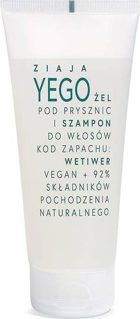 Ziaja Yego żel pod prysznic i szampon do włosów Wetiwer 200ml