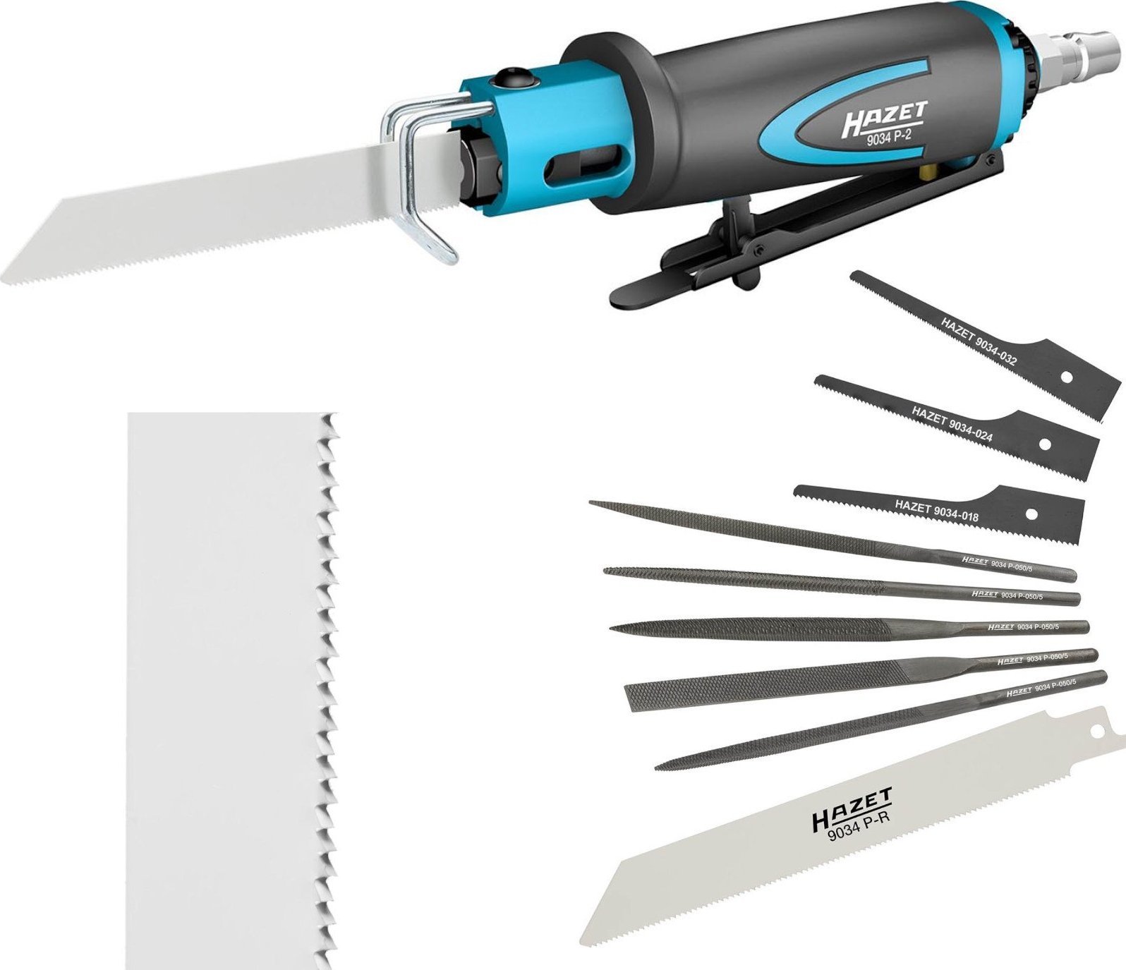 Wyrzynarka Hazet Hazet Jigsaw 9034P-2, body saw (black, incl. 4 saw blades, 5 files)