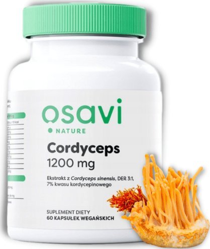 Osavi Osavi Cordyceps maczużnik 1200mg 60 kapsułek