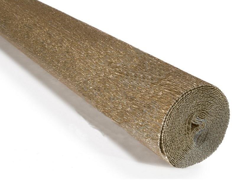 Dymo Krepina 50x250cm 180g metalizowany jasny złoty