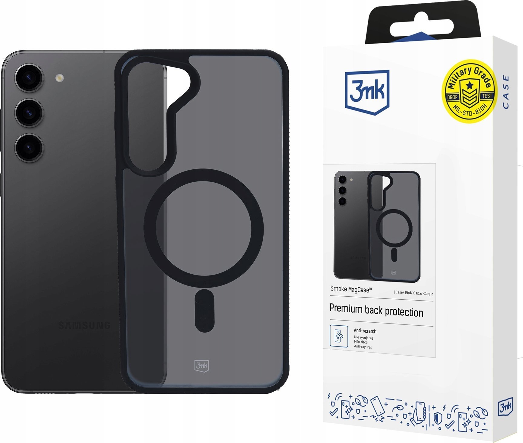 3MK Etui Smoke MagCase do Samsung Galaxy S23 5G