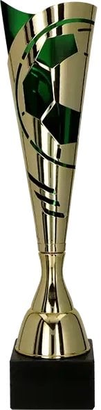 Victoria Sport Puchar metalowy złoto - zielony