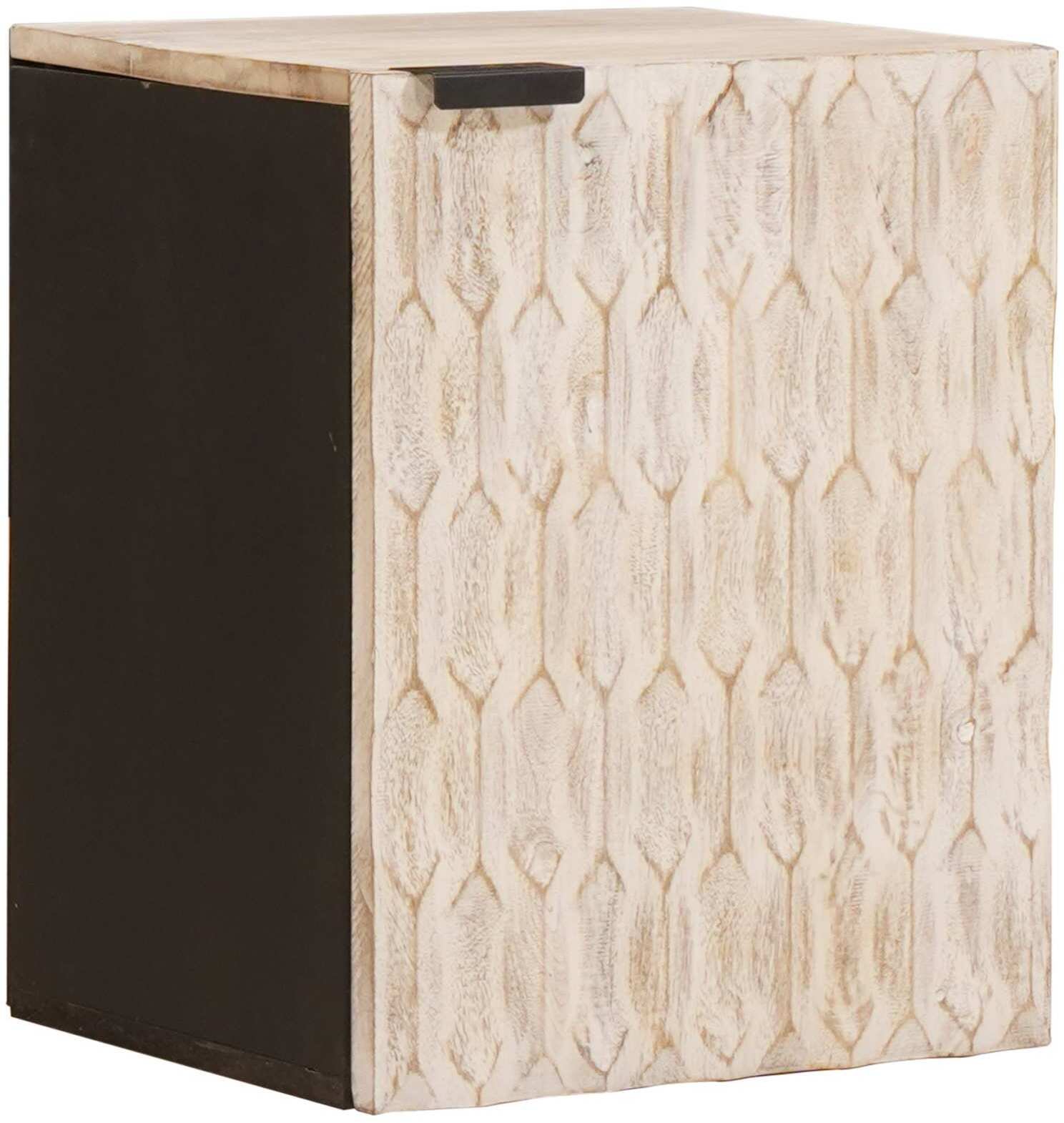 vidaXL Wisząca Szafka Łazienkowa Geometryczny Biały