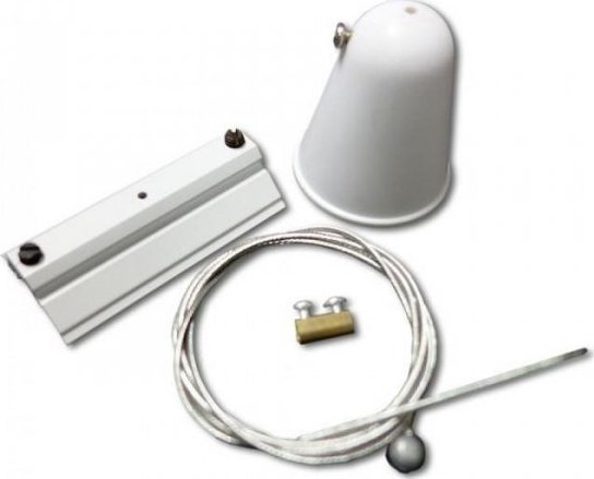 V-TAC Zawiesie Szynosystem Track Light 3 fazowy Zestaw 1M Białe V-TAC