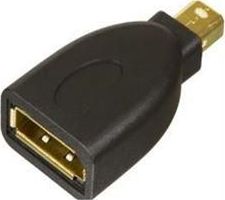 Adapter AV MicroConnect DisplayPort Mini - DisplayPort czarny (MDPMDPF)