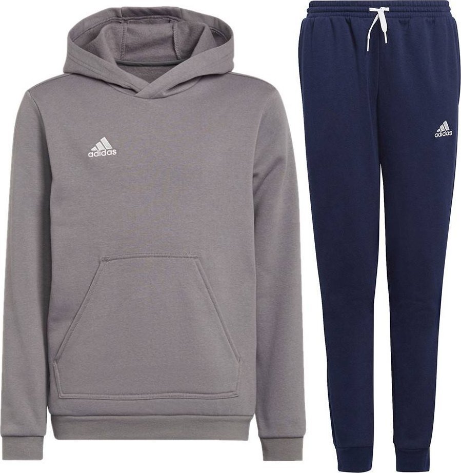Adidas Dres dziecięcy Adidas Entrada 22 komplet szary + granatowy
