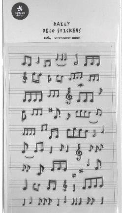 Naklejki ozdobne Muzyka Nuty