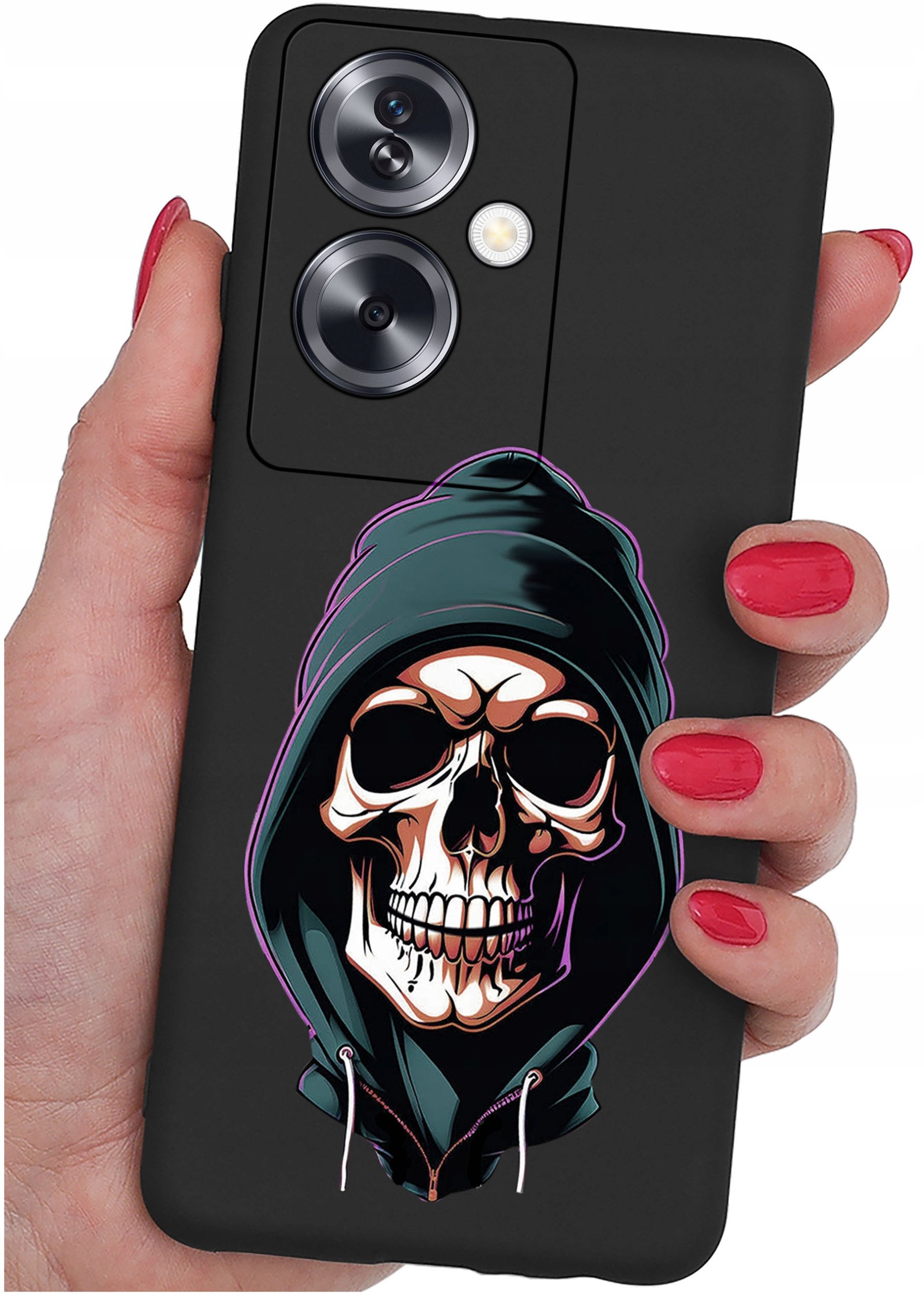 ETUI do Oppo A79 5G WZORY |SILIKONOWE MATT CASE + SZKŁO ochronne 9H