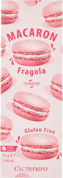 Makaroniki truskawkowe 42g - Cuoronero