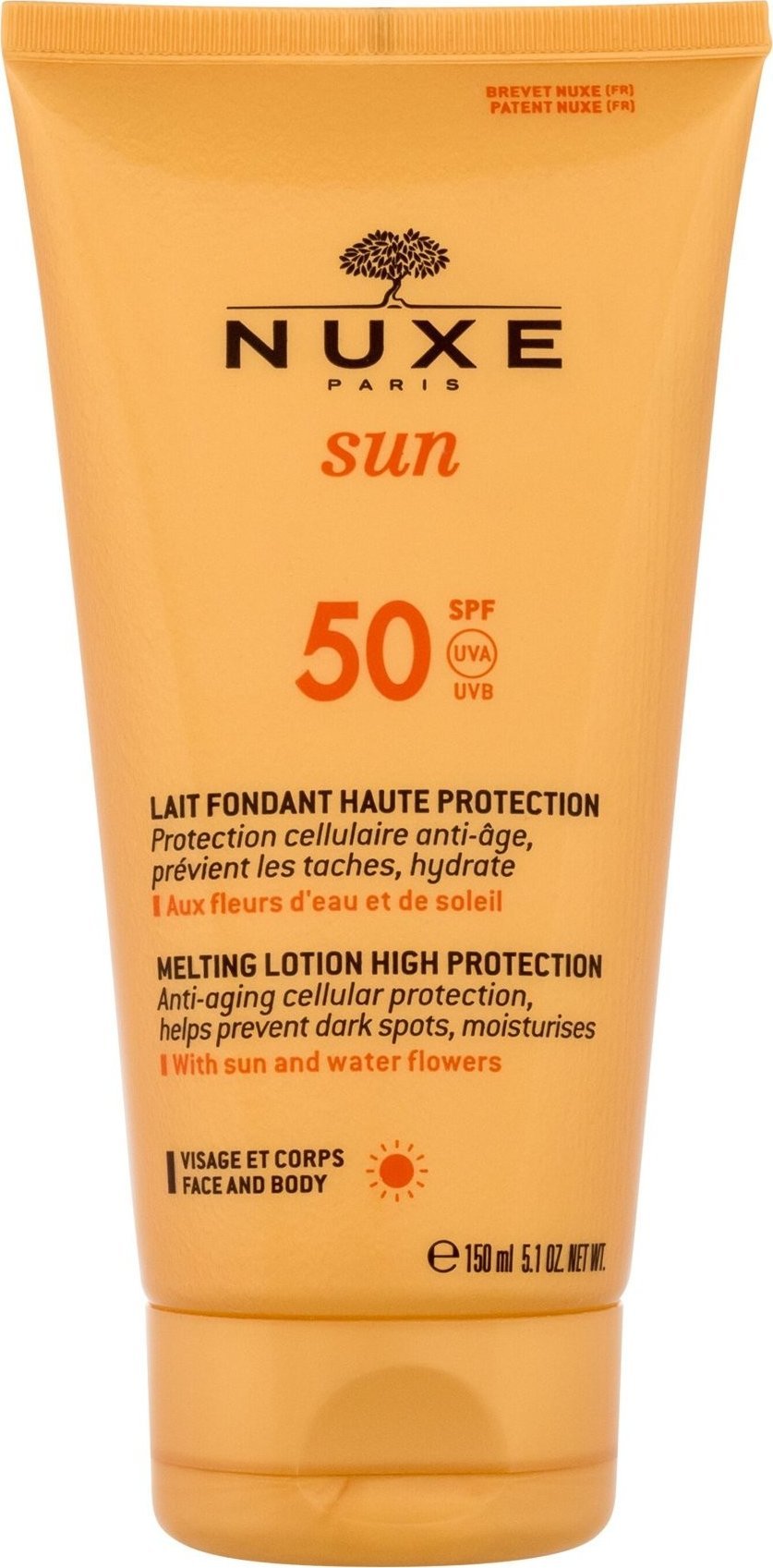 Nuxe Nuxe, Sun Melting, Sunscreen Lotion, SPF 50, 150 ml For Women