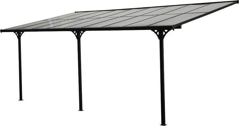 vidaXL Westmann Aluminiowy dach tarasowy Bruce Czarny 300x556x270 cm