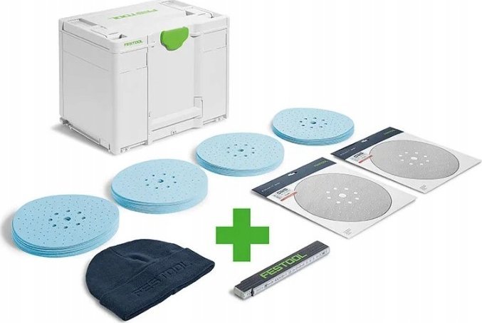 KRĄŻKI FESTOOL P80 P120 P180 P220 P240 P320 SYSTAINER NA MATERIAŁY CZAPKA