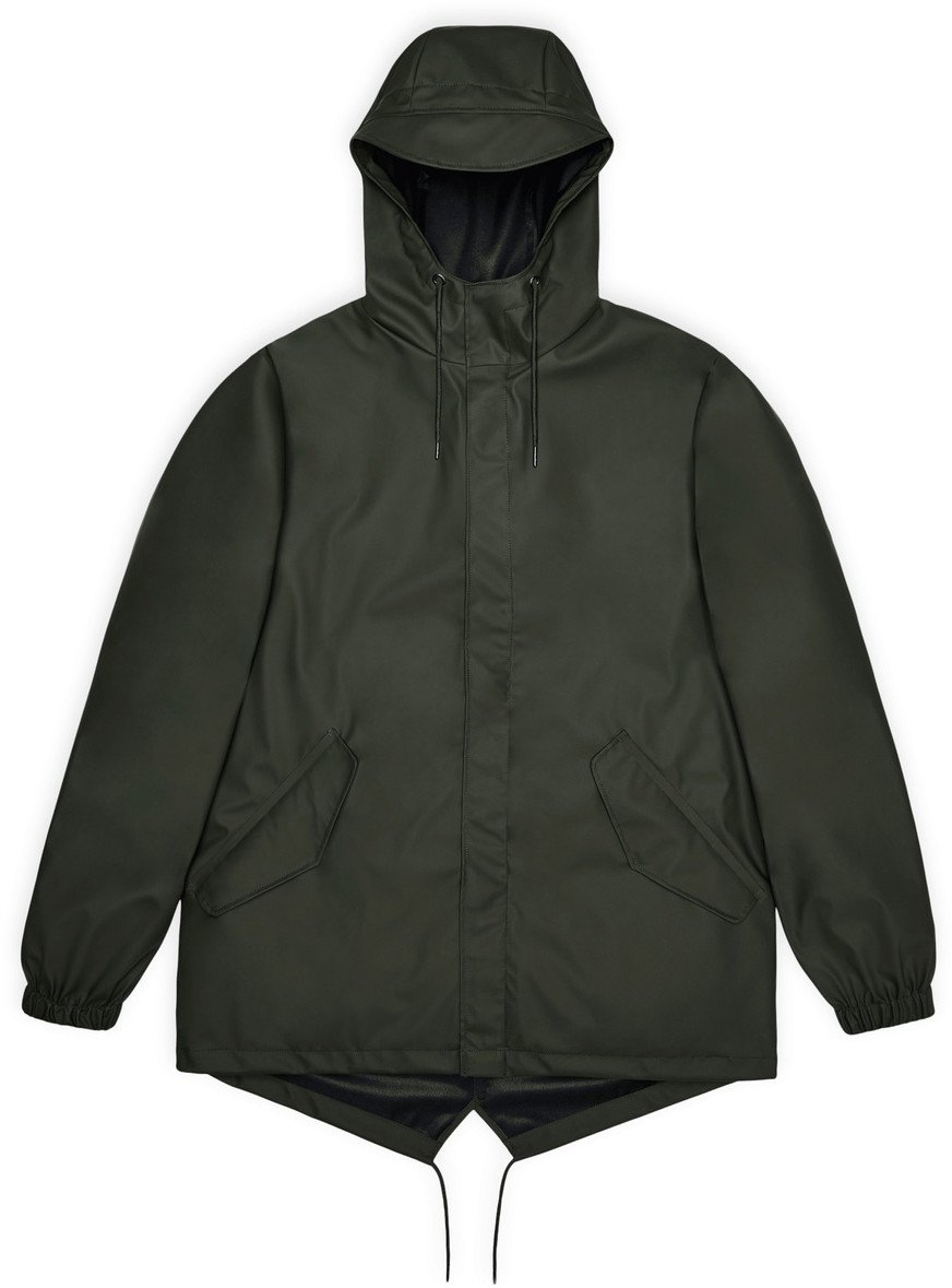 Rains płaszcz przeciwdeszczowy unisex FISHTAIL JACKET W3 18010 03 GREEN S