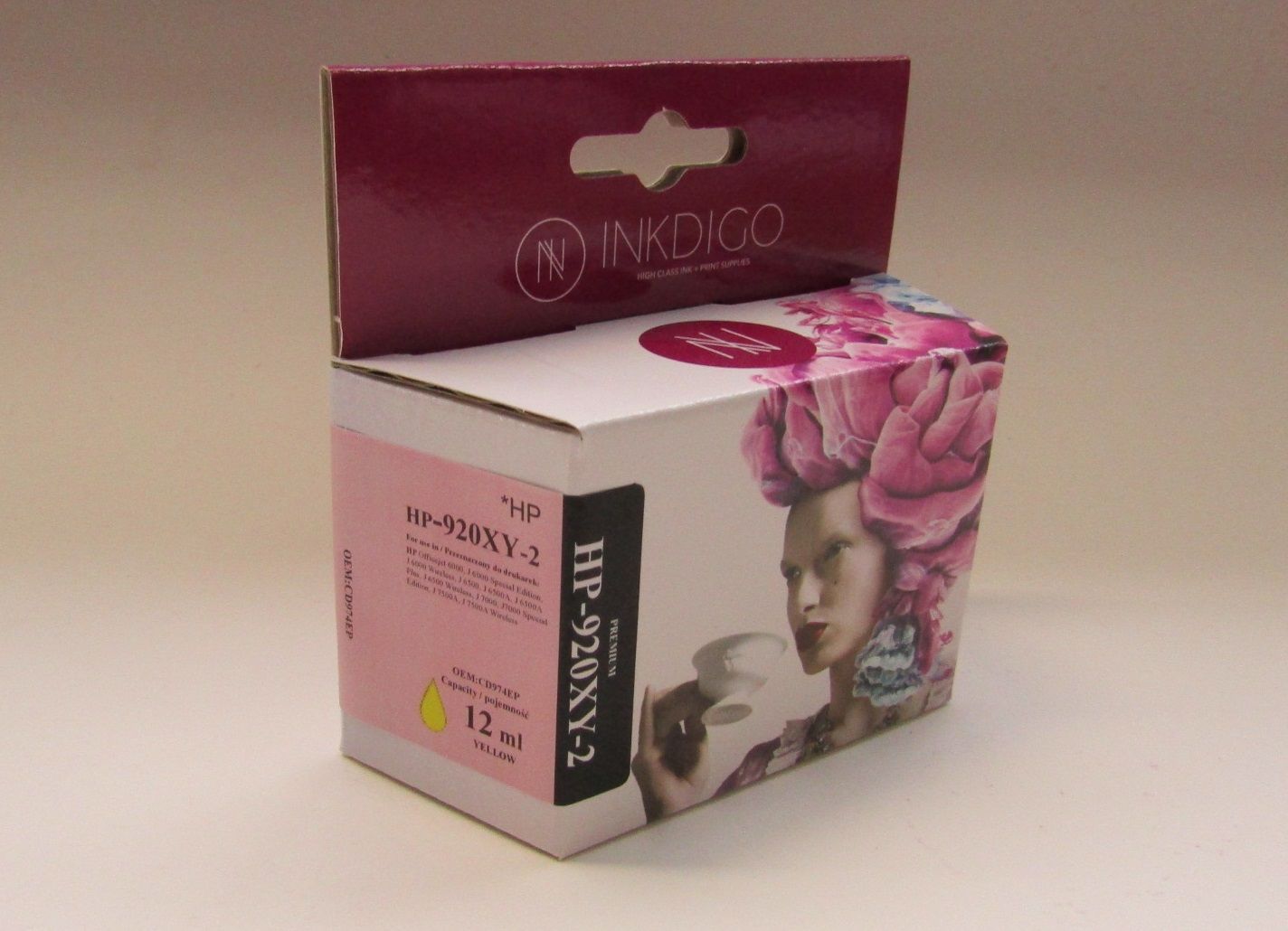 Tusz Biu Max Tusz alternatywny Inkdigo do HP 920 XL CD974AE yellow