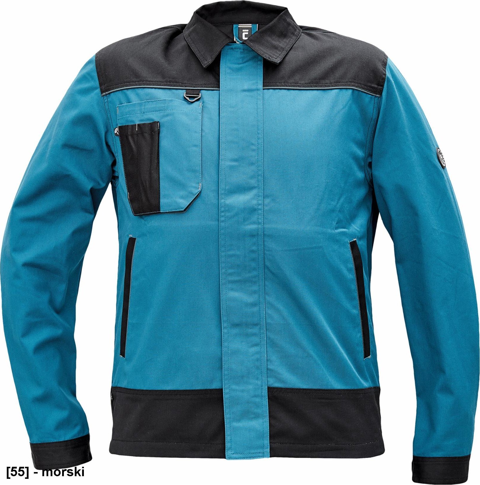 CERVA CREMORNE kurtka - męska kurtka robocza z wytrzymałej tkaniny, 60% bawełna, 40% poliester - morski 64