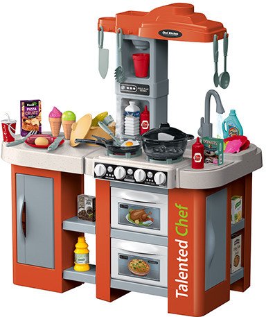 Duża dziecięca kuchnia kuchenka Szef Kuchni 72 elementy światło dźwięk