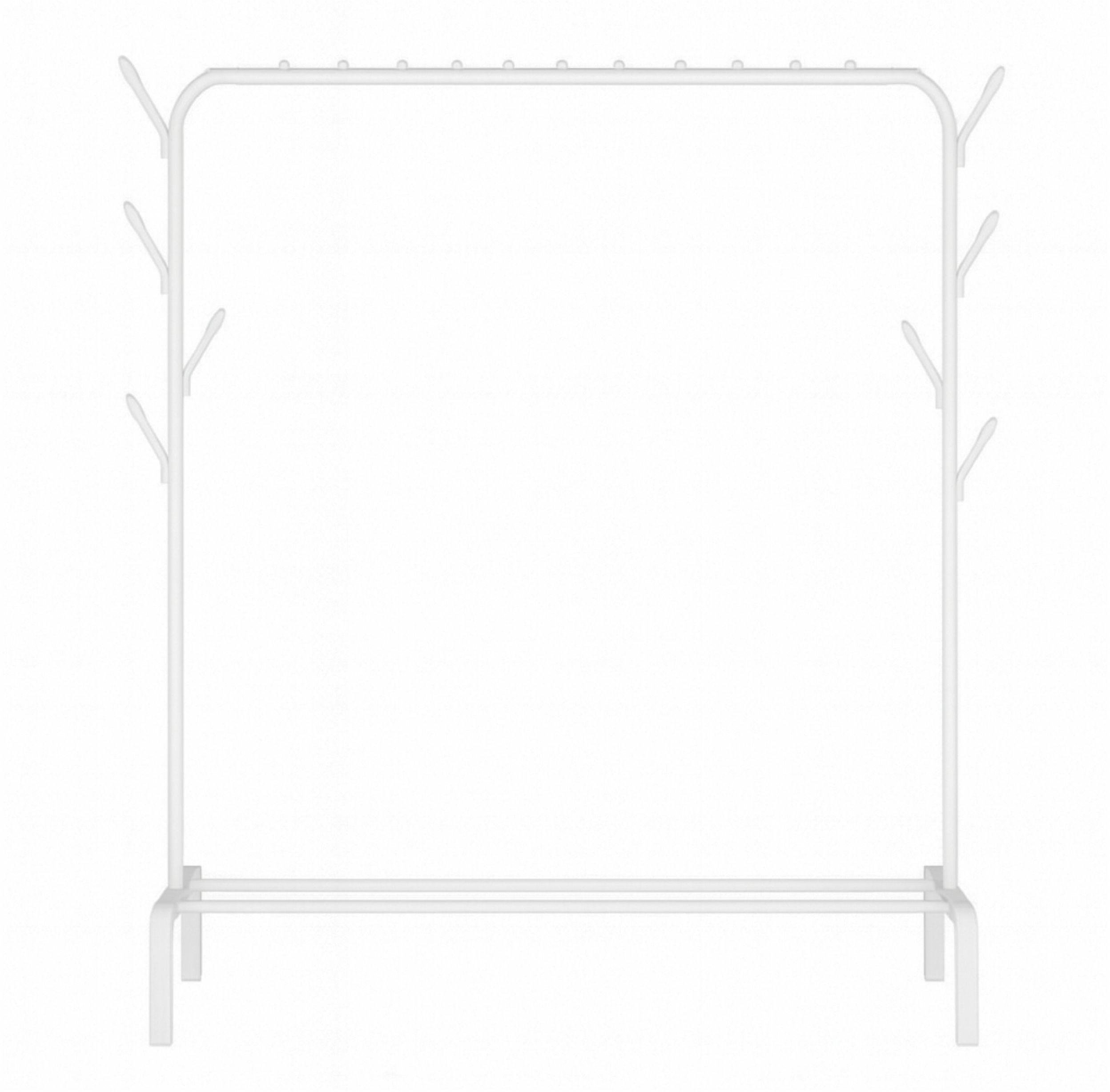 DA566 Wieszak na ubrania biały