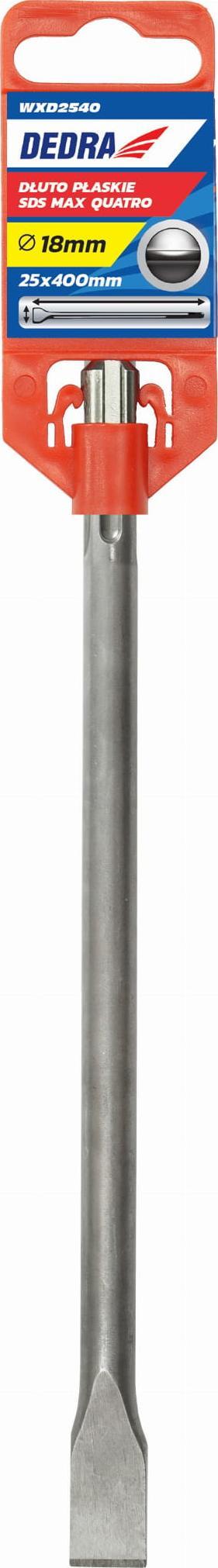 Dedra Dłuto płaskie SDS MAX 80x18x400mm
