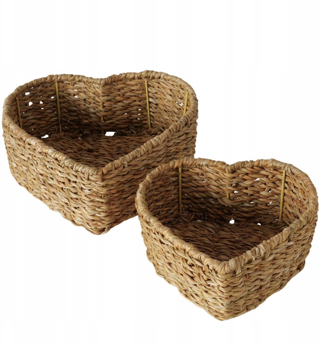 Koszyki dekoracyjne w kształcie serca LOVE, 2 szt.