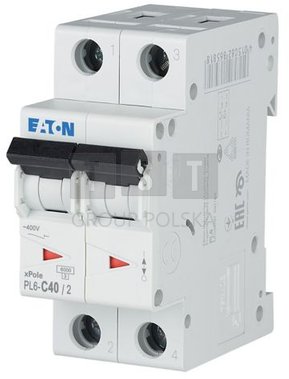 286571 Wyłącznik nadprądowy 2P C 40A 6kA AC PL6-C40/2 286571