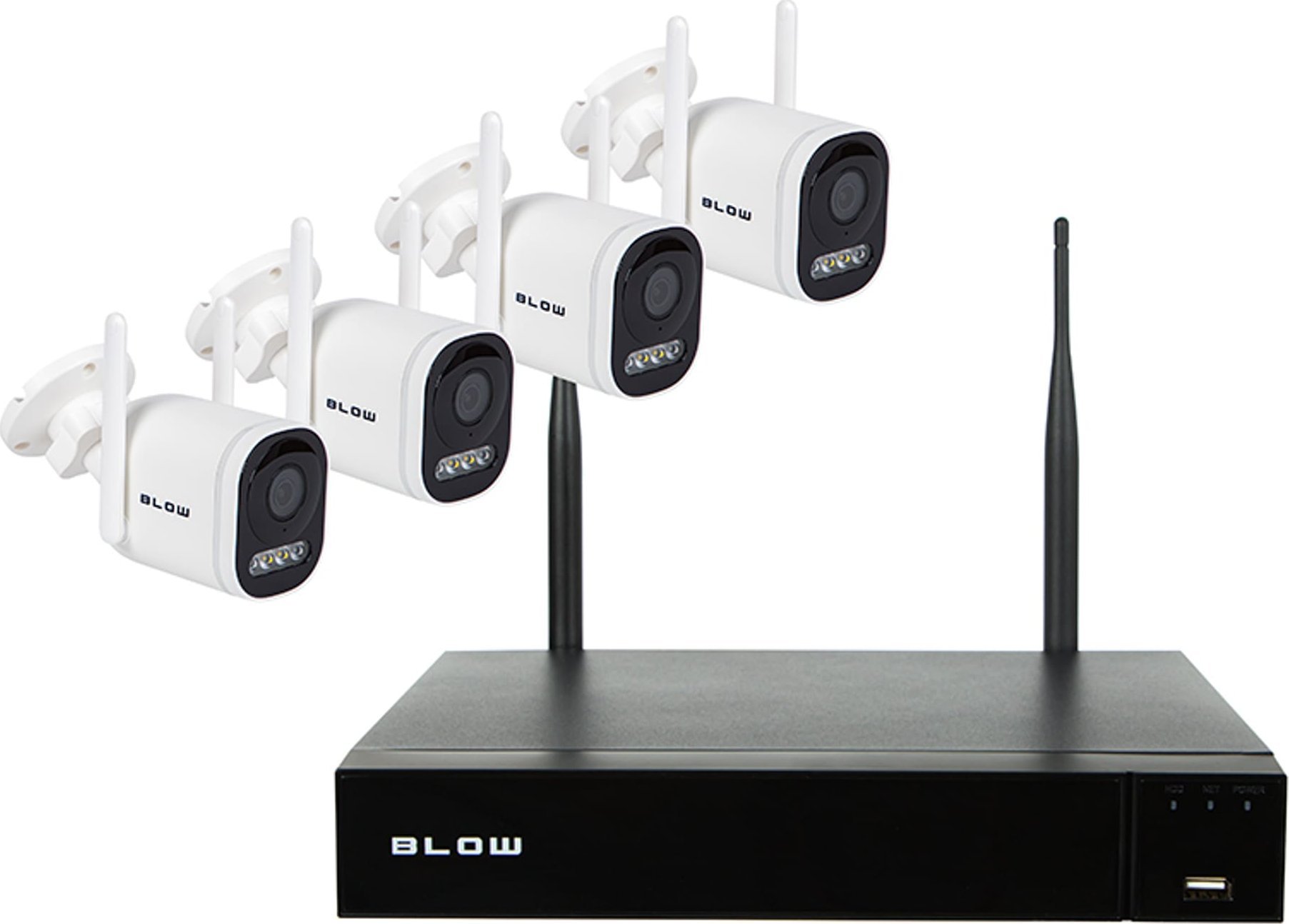 Rejestrator Blow Zestaw monitoringu WiFi Blow 4x5MP z dyskiem 1TB BL-W5BP4