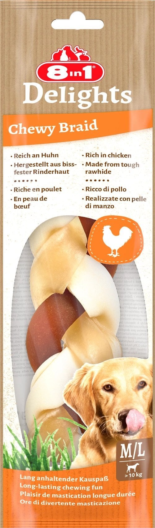 8in1 Delights Chewy Braid 80g