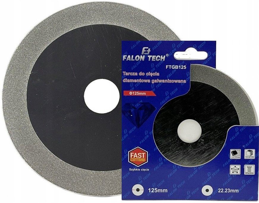 TARCZA DIAMENTOWA GALWANIZOWANA 125x1.3x15mm FT