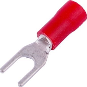 Końcówka widełkowa izolowana M3,5s czerwona 100szt SGE