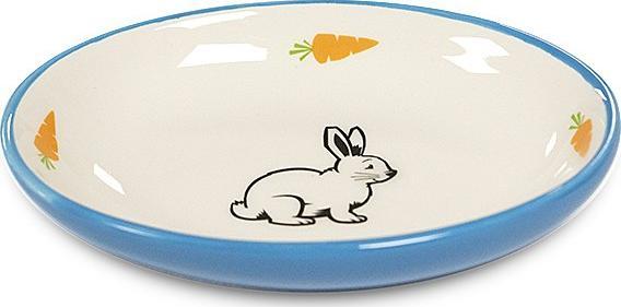 Yarro International YARRO MISKA CER. OWALNA DLA KRÓLIKA NIEBIESKA 13 x 9 x 2,5 CM