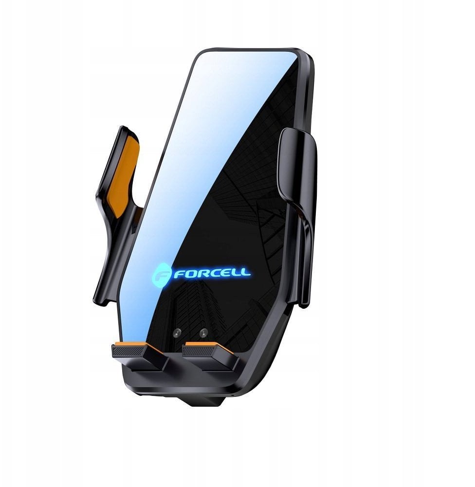 Forcell F-GRIP HS6 uchwyt samochodowy z ładowaniem indukcyjnym do szyby / kratki wlotu czarny