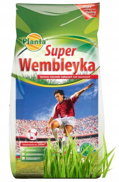 Trawa boiskowa Super Wembleyka 5 kg Na tereny intensywnie użytkowane