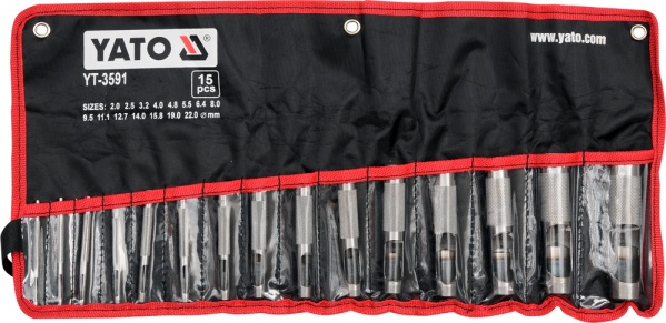 Yato Przebijaki do skóry 2-22mm 15szt. (YT-3591)