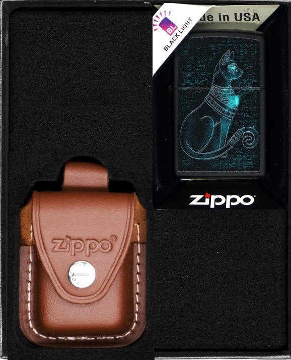 Zestaw ZIPPO Zapalniczka SPIRITUAL CAT DESIGN Prezentowy No2