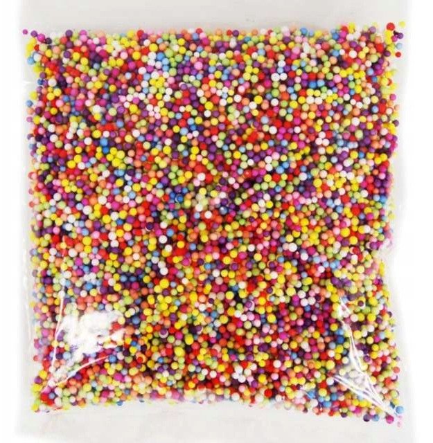 Styropianowe kulki 4mm kolorowe 10g