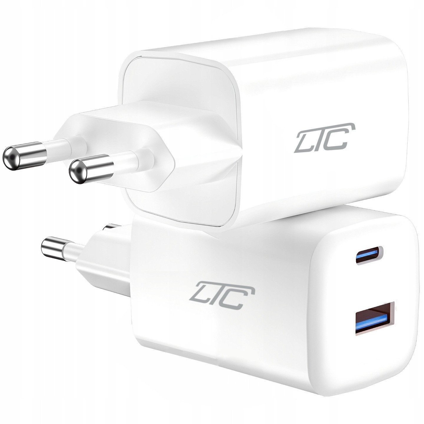 Ładowarka sieciowa 30W GaN USB-C PD + USB 3A LTC