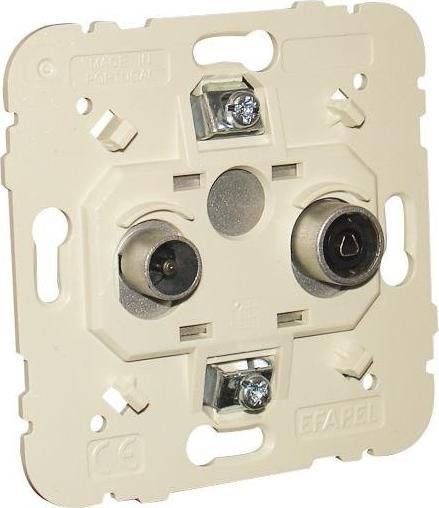 Efapel EFAPEL LOGUS90 GNIAZDO ANTENOWE PRZELOTOWE-POŚREDNIE RTV 21564