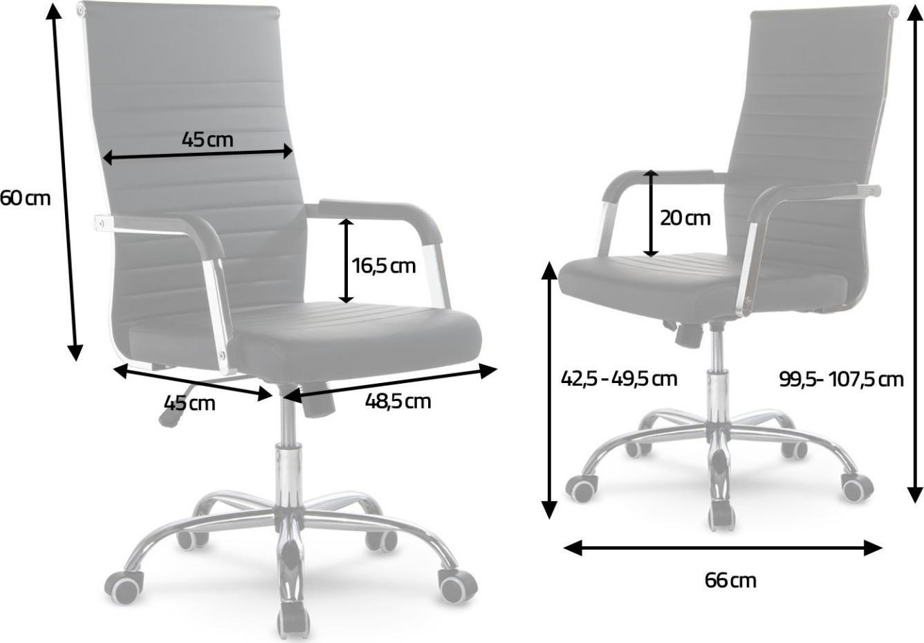 Krzesło biurowe Sofotel Boston Czarne