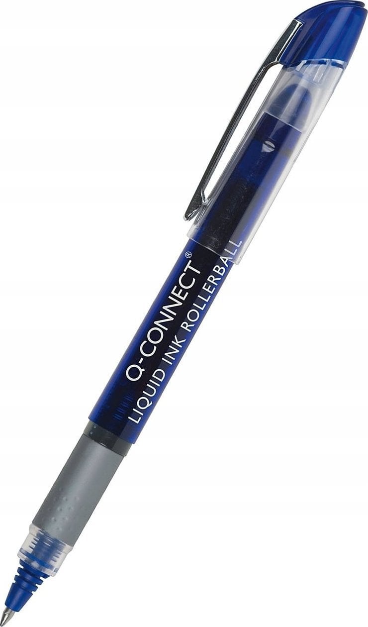 Q-Connect Cienkopis kulkowy Q-CONNECT 0,5mm (linia), zawieszka, niebieski