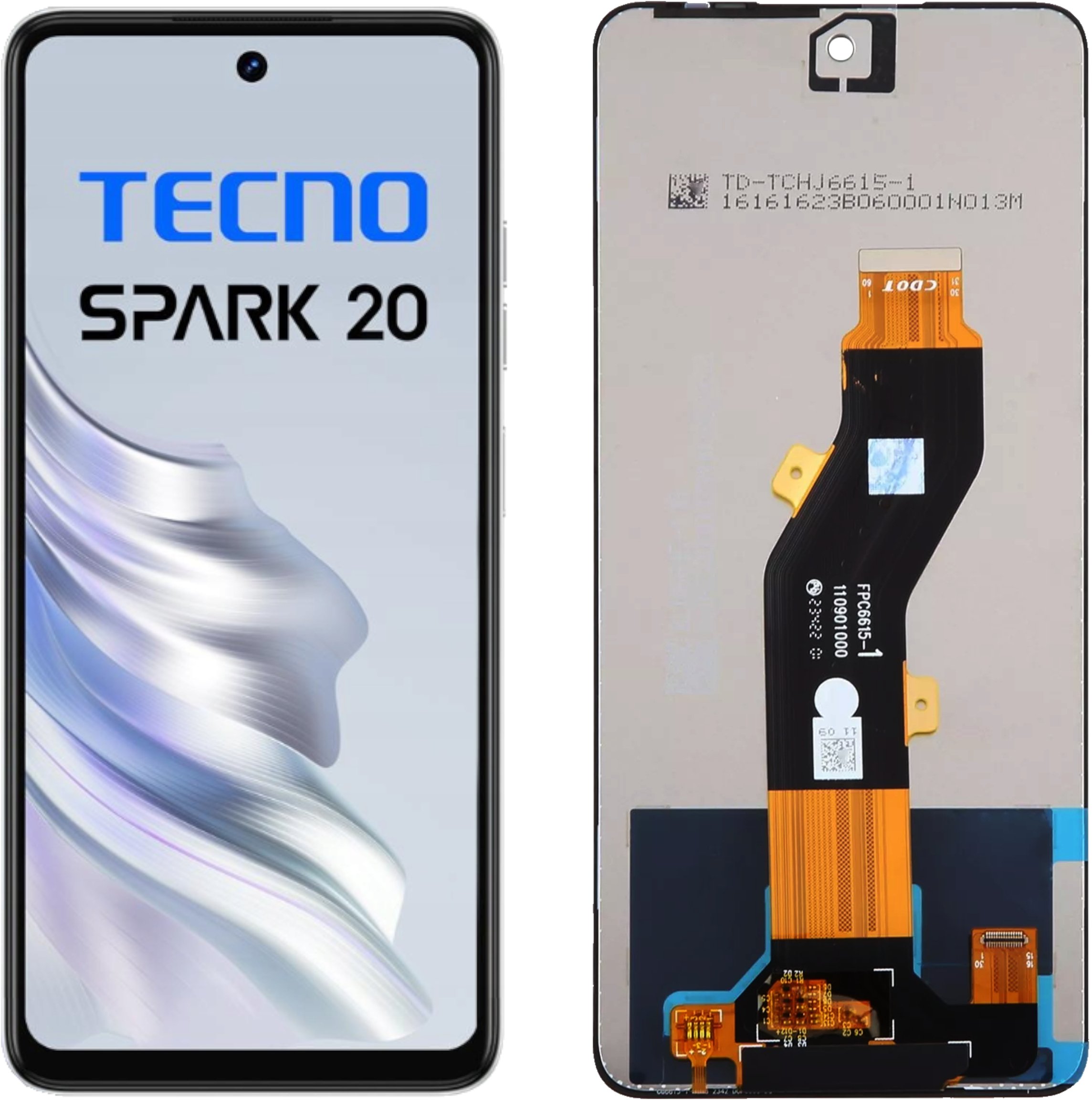 Wyświetlacz do Tecno Spark 20 LCD KJ5 / KJ5n Ekran