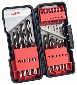 Wiertło Bosch do metalu HSS walcowe 1,5 2 7 4,5 4 5,5 5 1 3 2,5 3,5 6 10 8 9mm zestaw (2608577350)