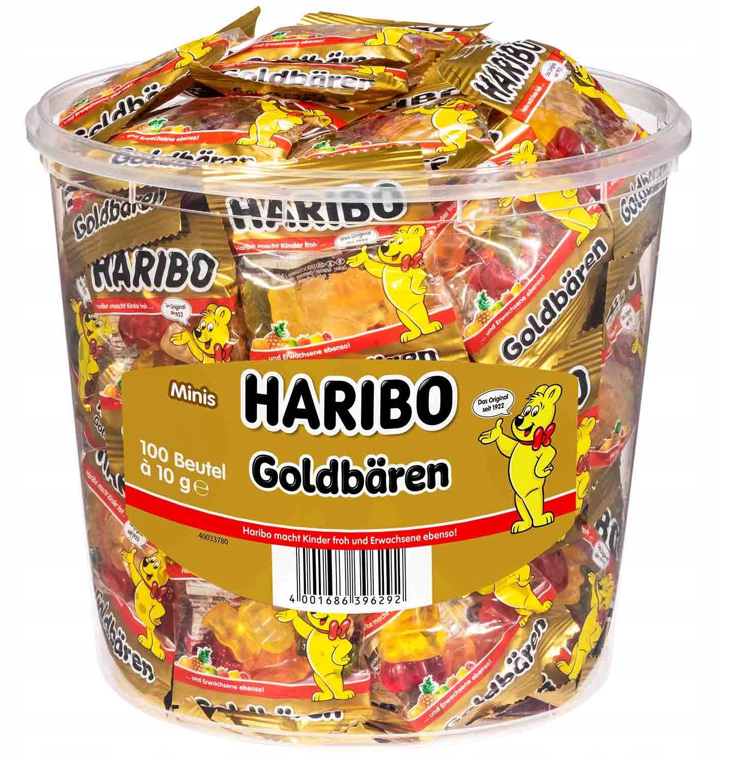 Haribo Żelki Złote misie mini 100szt 1kg -