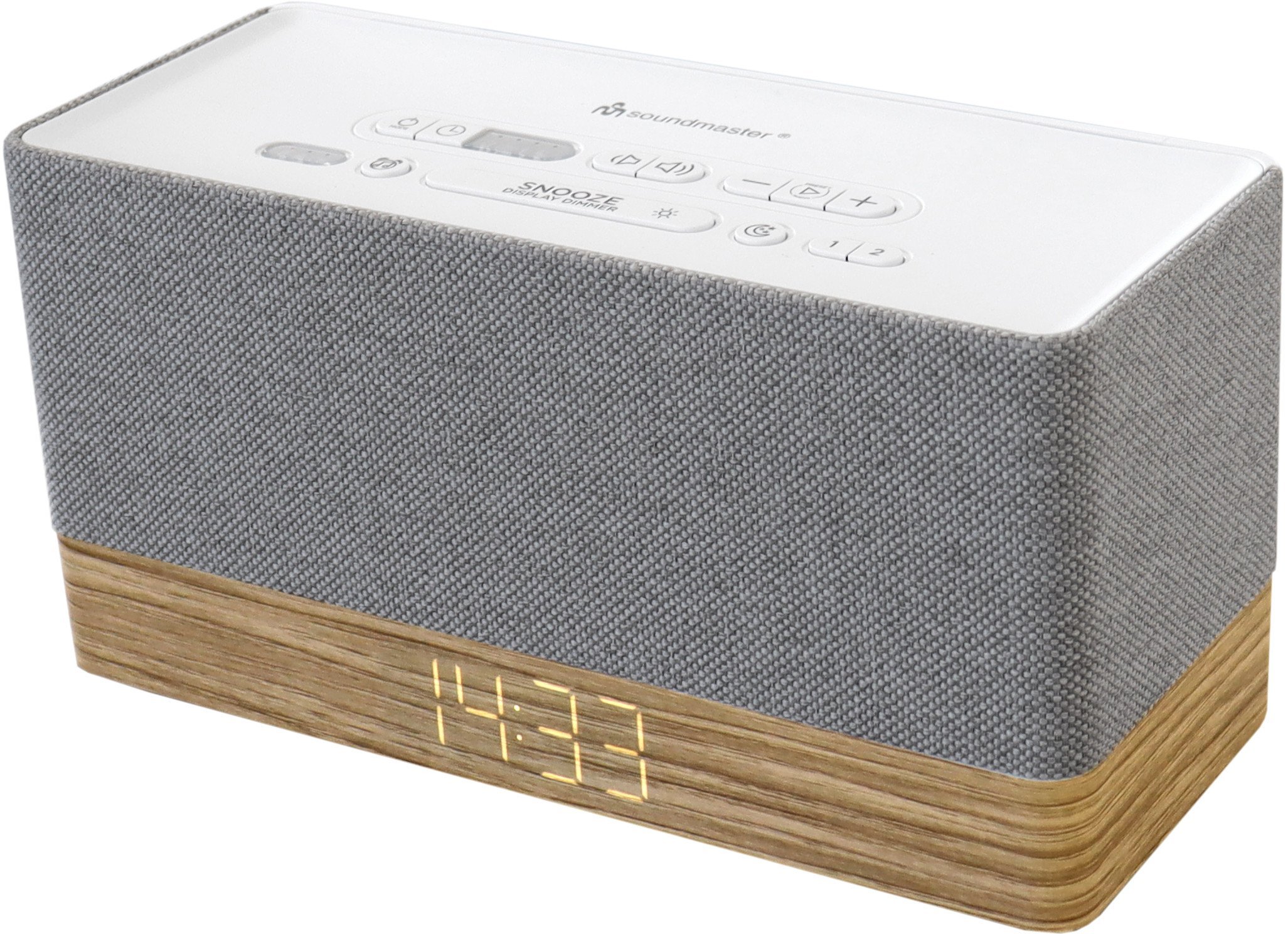 Soundmaster UR630WE radio Zegar Szary, Biały