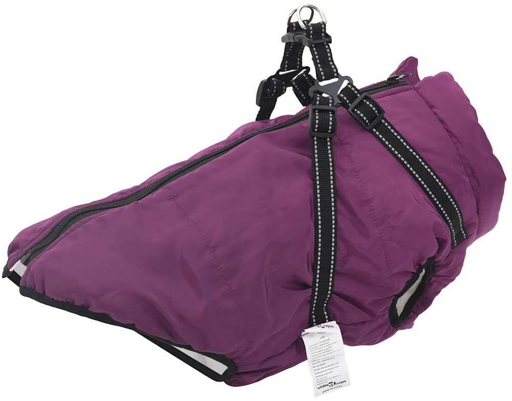 vidaXL Kurtka dla Psa Fioletowy 5XL wełna i poliester