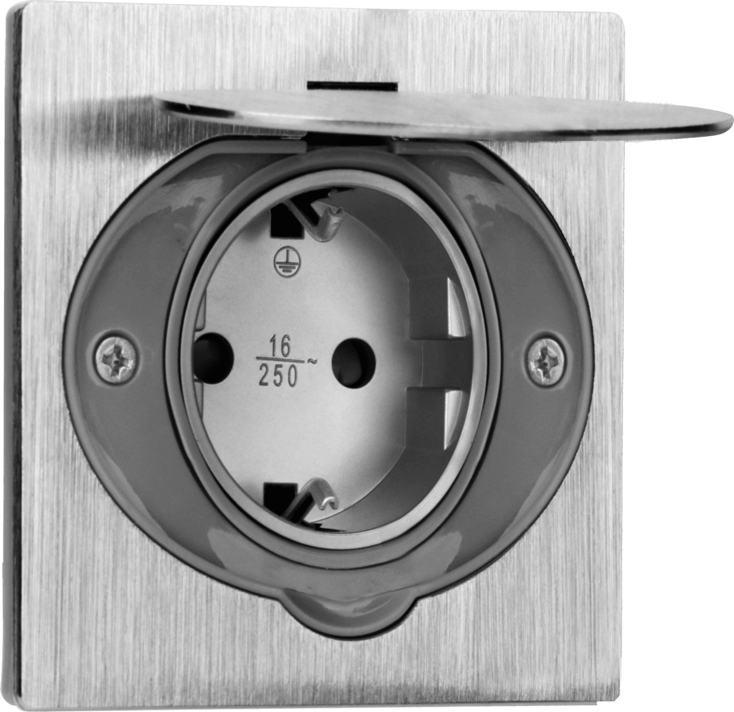 Orno Gniazdo elektryczne, hermetyczne, dopuszkowe, IP44, stal nierdzewna, wersja Schuko