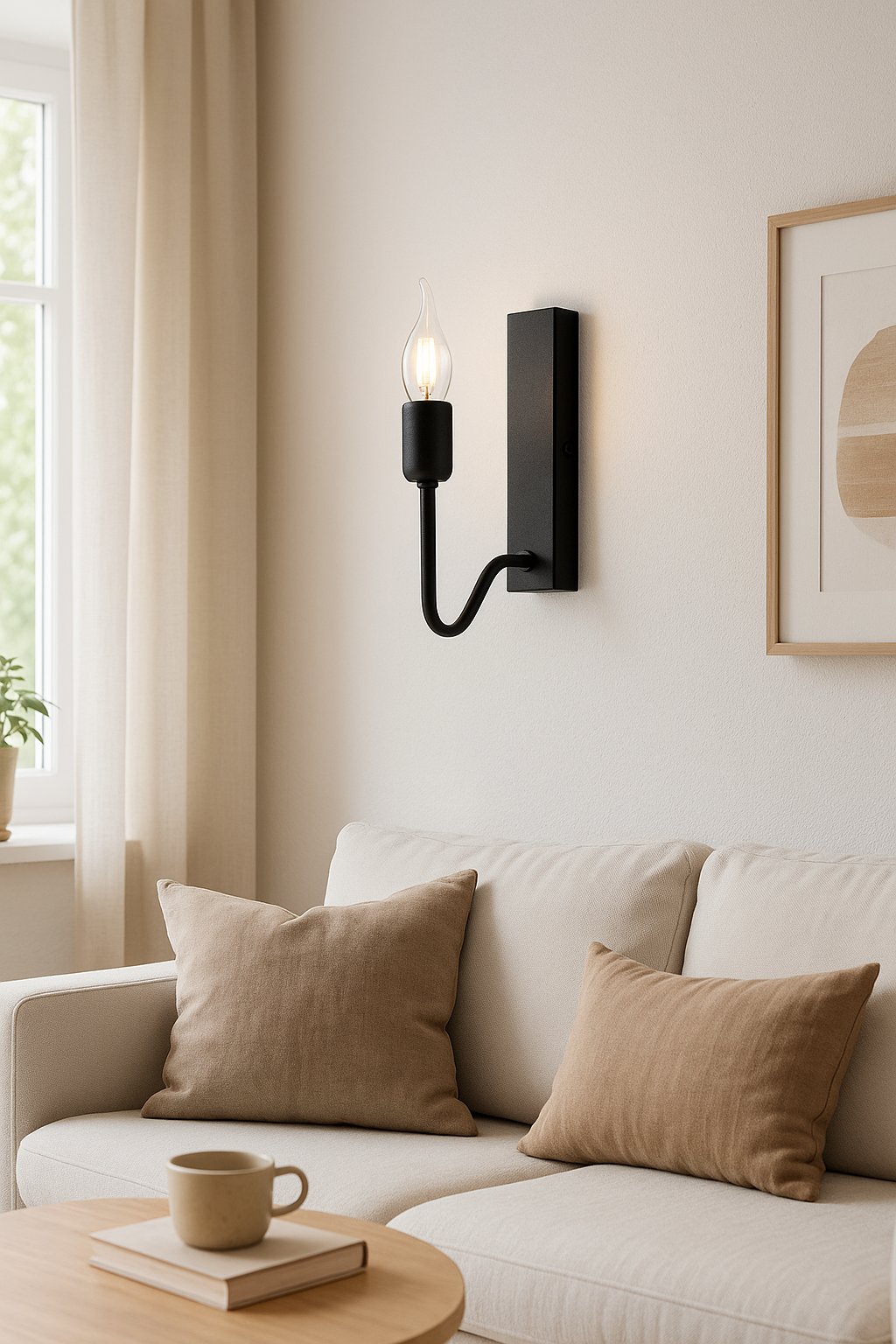 Kinkiet ścienny czarny nowoczesny industrialna lampa ścienna do salonu, sypialni i przedpokoju